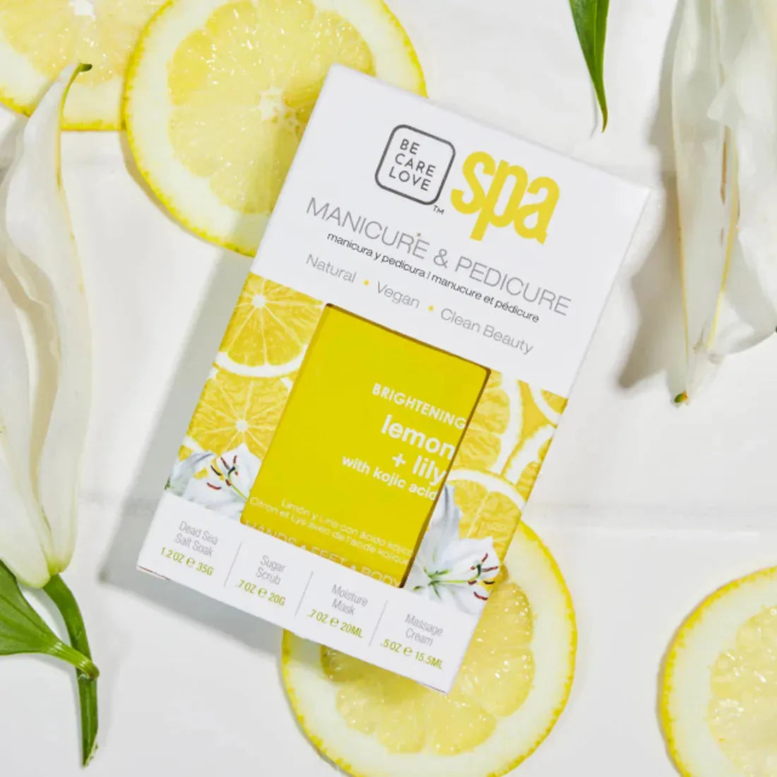 Lemon and Lily Brightening Spa Set – 4-in-1 Kit (SINGLE-USE)-BCL Spa-Gel Essentialz