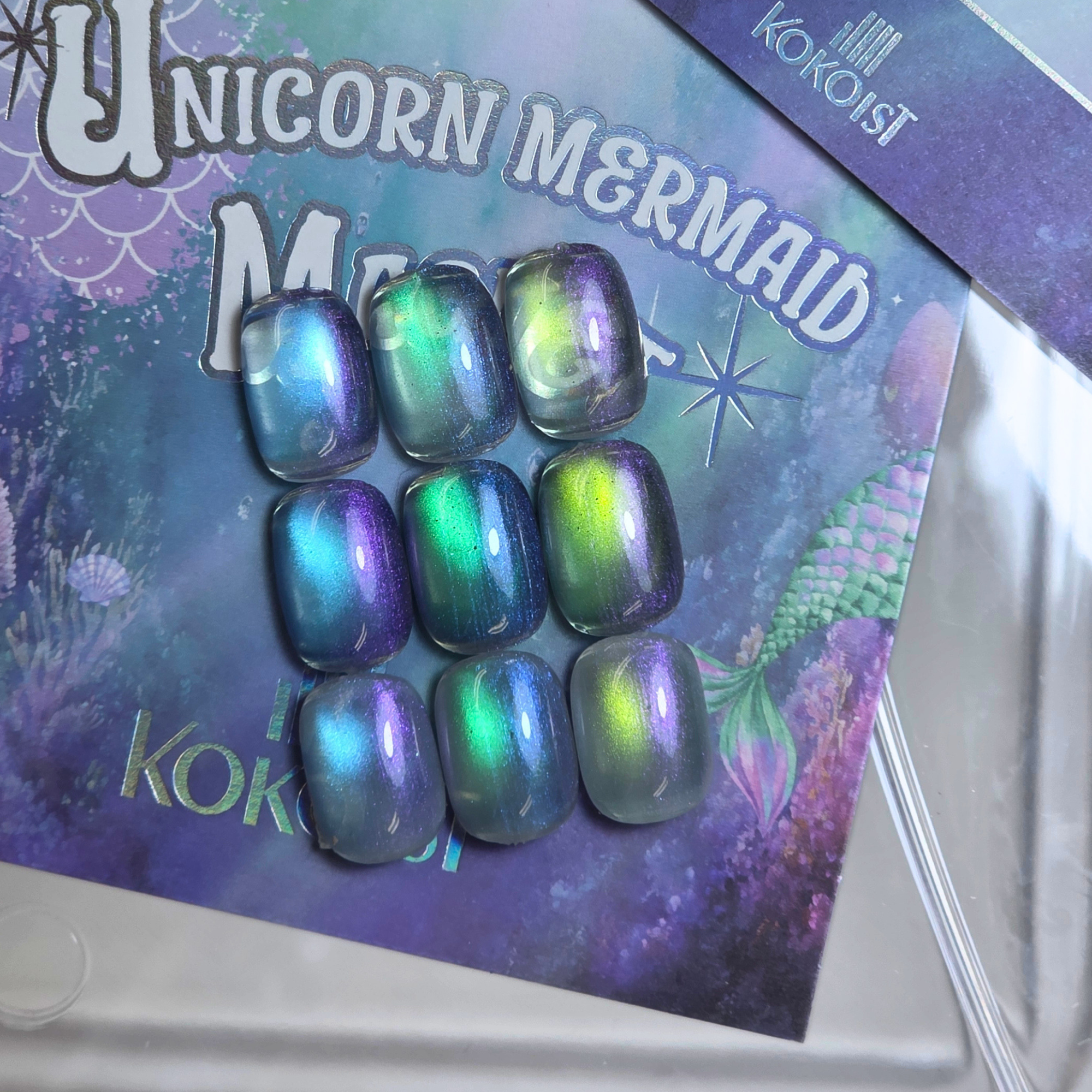 K- Unicorn Mermaid Magnet 3pc Set