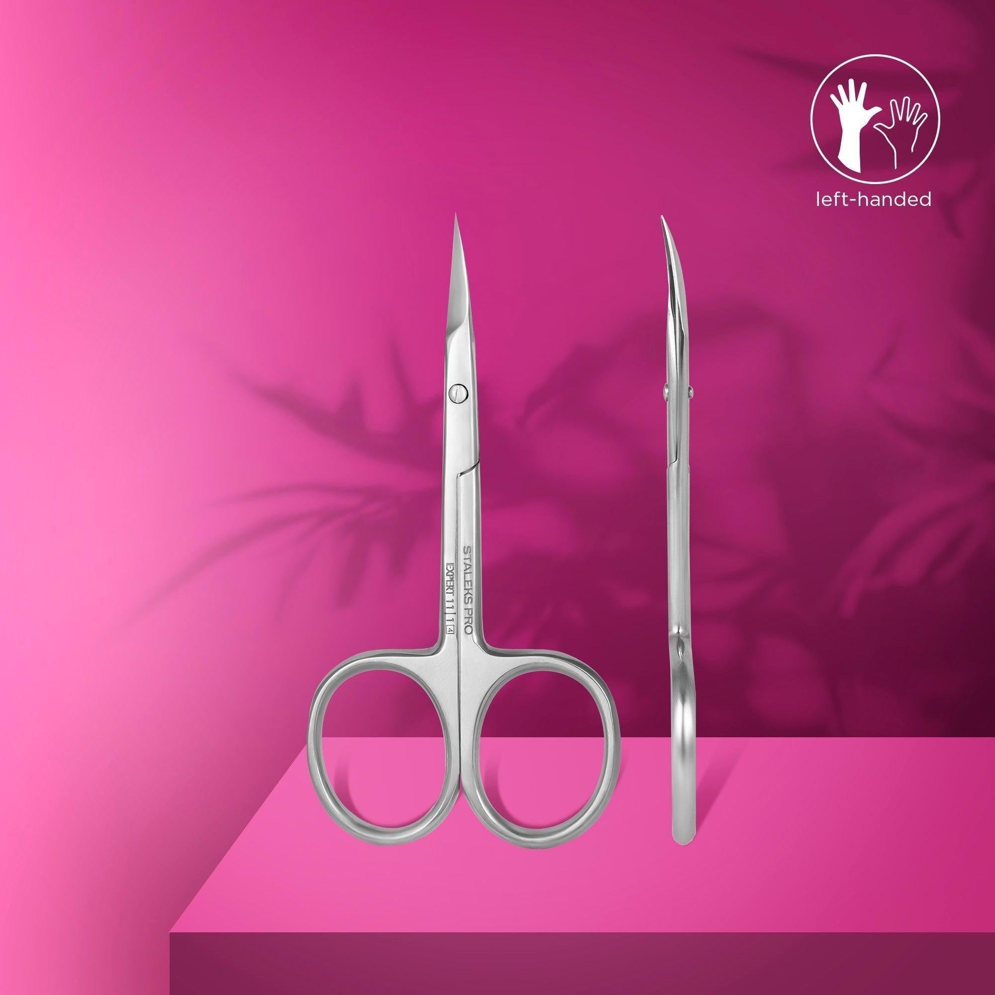 Staleks cuticle scissors - EXPERT 11 TYPE 1 (for Left-Handed)-Cuticle Scissors-STALEKS PRO-Gel Essentialz
