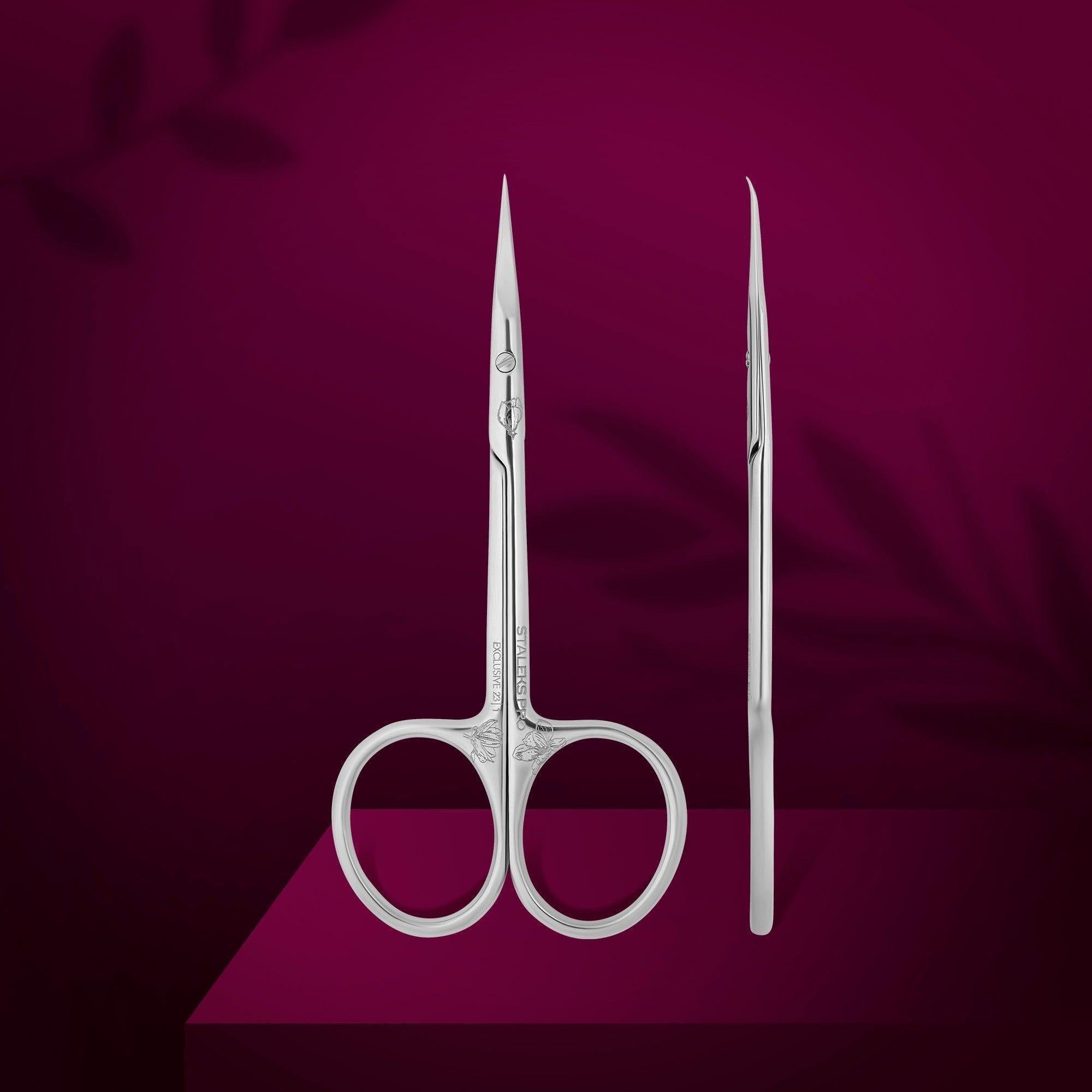 Staleks cuticle scissors "Magnolia" - EXCLUSIVE 23 TYPE 1-Cuticle Scissors-STALEKS PRO-Gel Essentialz