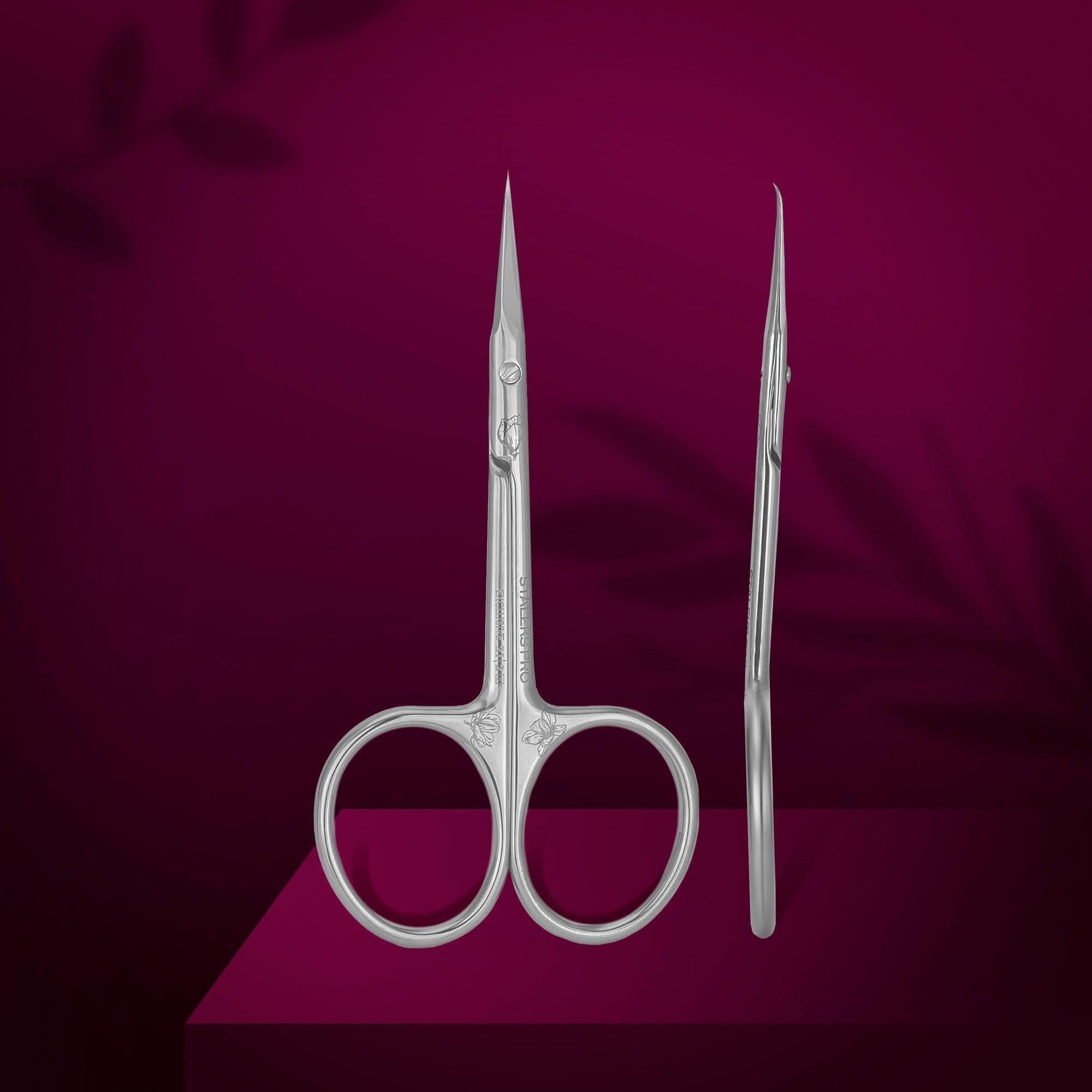 Staleks cuticle scissors "Magnolia" - EXCLUSIVE 21 TYPE 2-Cuticle Scissors-STALEKS PRO-Gel Essentialz