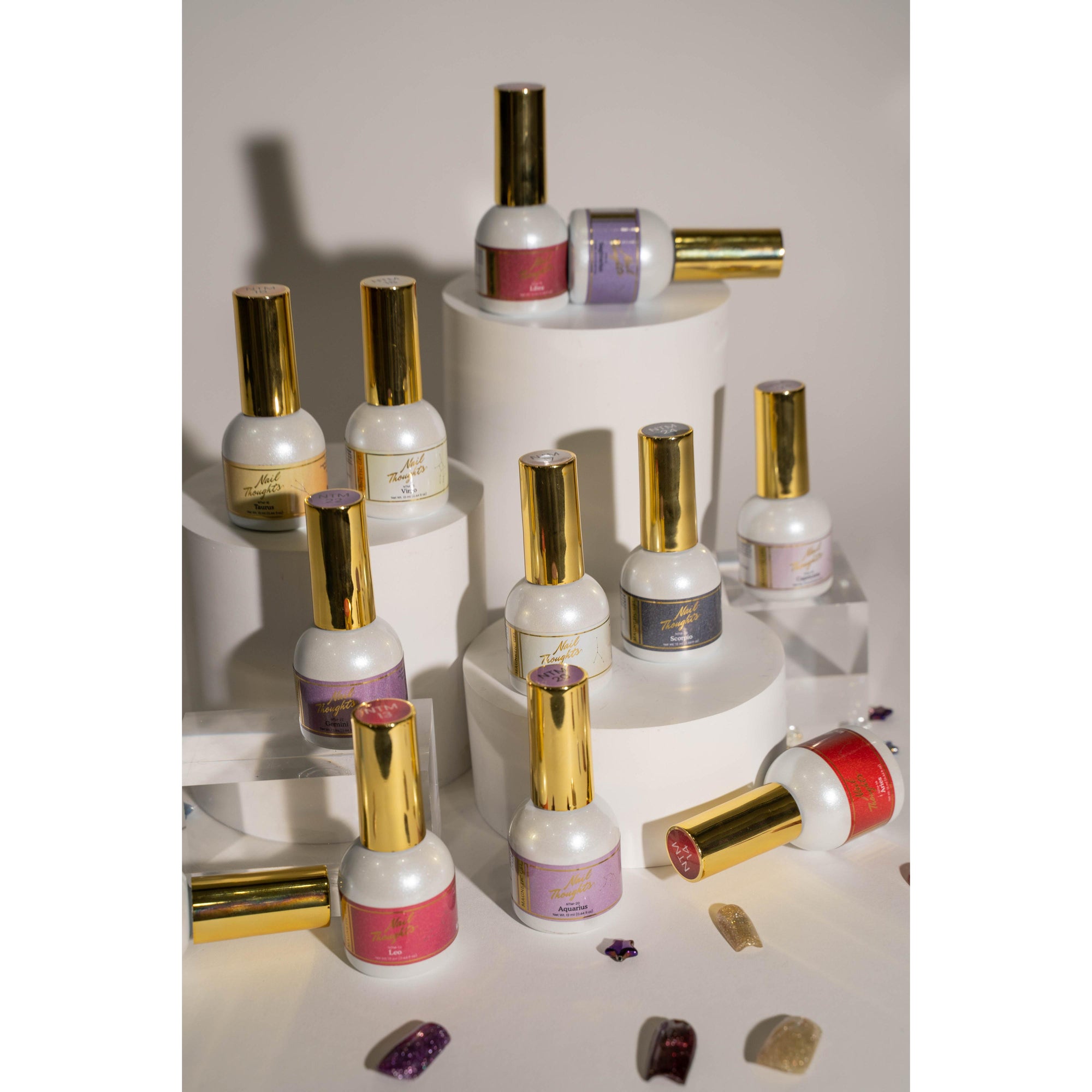 12pc Nail Thoughts Zodiac Flash Magnetic Collection (NTM-13 ~ 24)