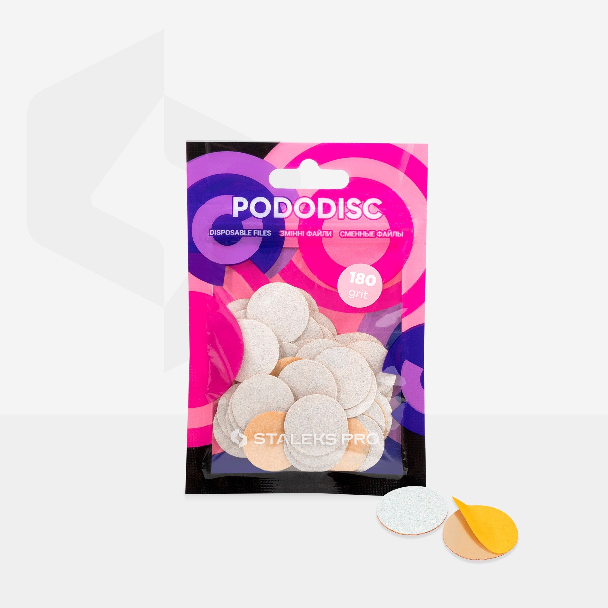 PODODISC disposable file pads - MEDIUM, Thin (50 pcs)