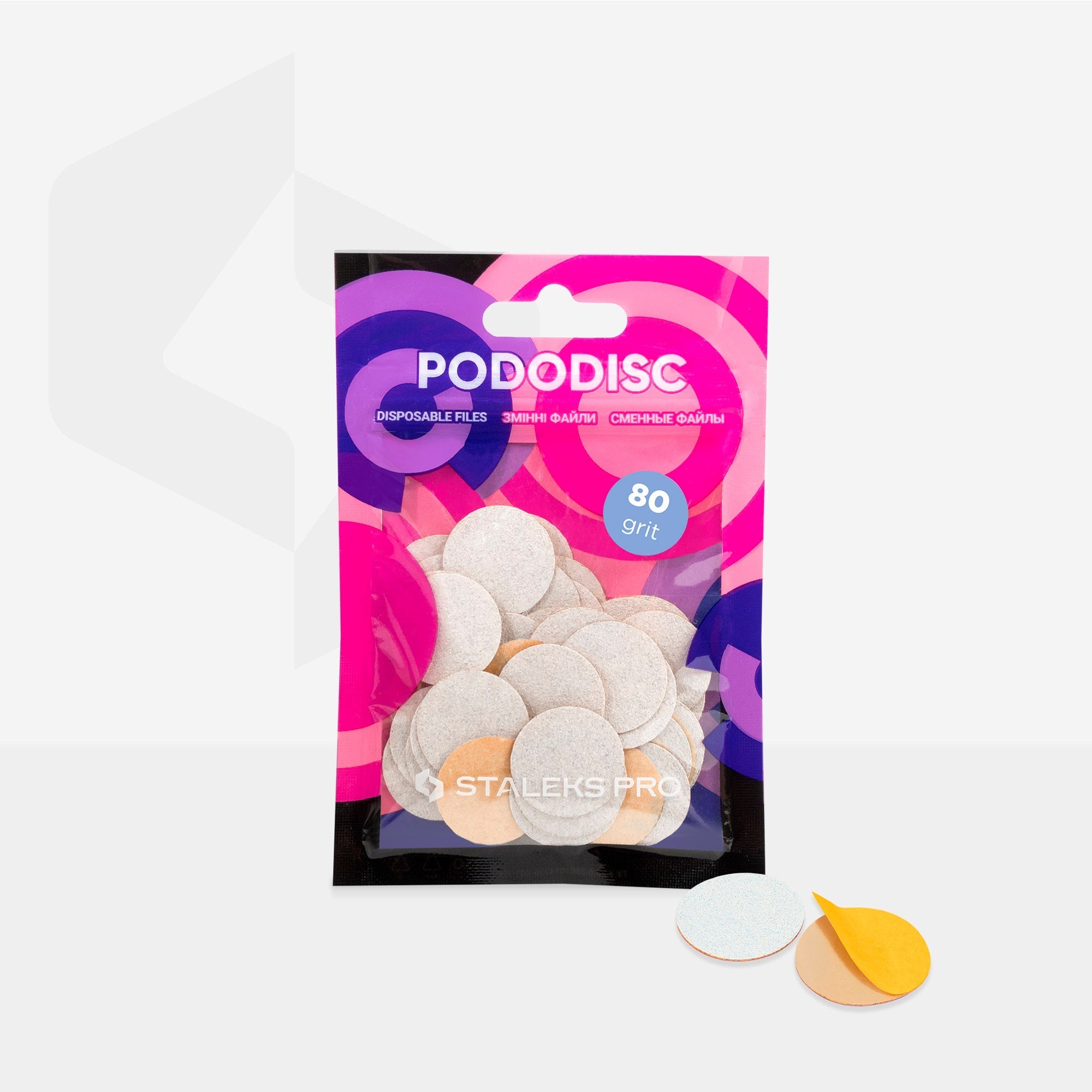 PODODISC disposable file pads - MEDIUM, Thin (50 pcs)