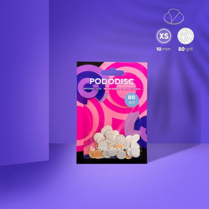 PODODISC disposable file pads - X-SMALL, Thin (50 pcs)-Abrasives-STALEKS PRO-80 grit-Gel Essentialz