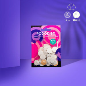 PODODISC disposable file pads - SMALL, Thin (50 pcs)-Abrasives-STALEKS PRO-100 grit-Gel Essentialz