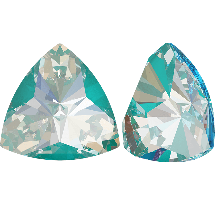 Kaleidoscope Triangle Fancy Stone - CRYSTAL LAGUNA DELITE 6X6.1MM 5PC - Gel Essentialz