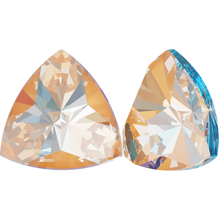 Kaleidoscope Triangle Fancy Stone - CRYSTAL PEACH DELITE 6X6.1MM 5PC - Gel Essentialz