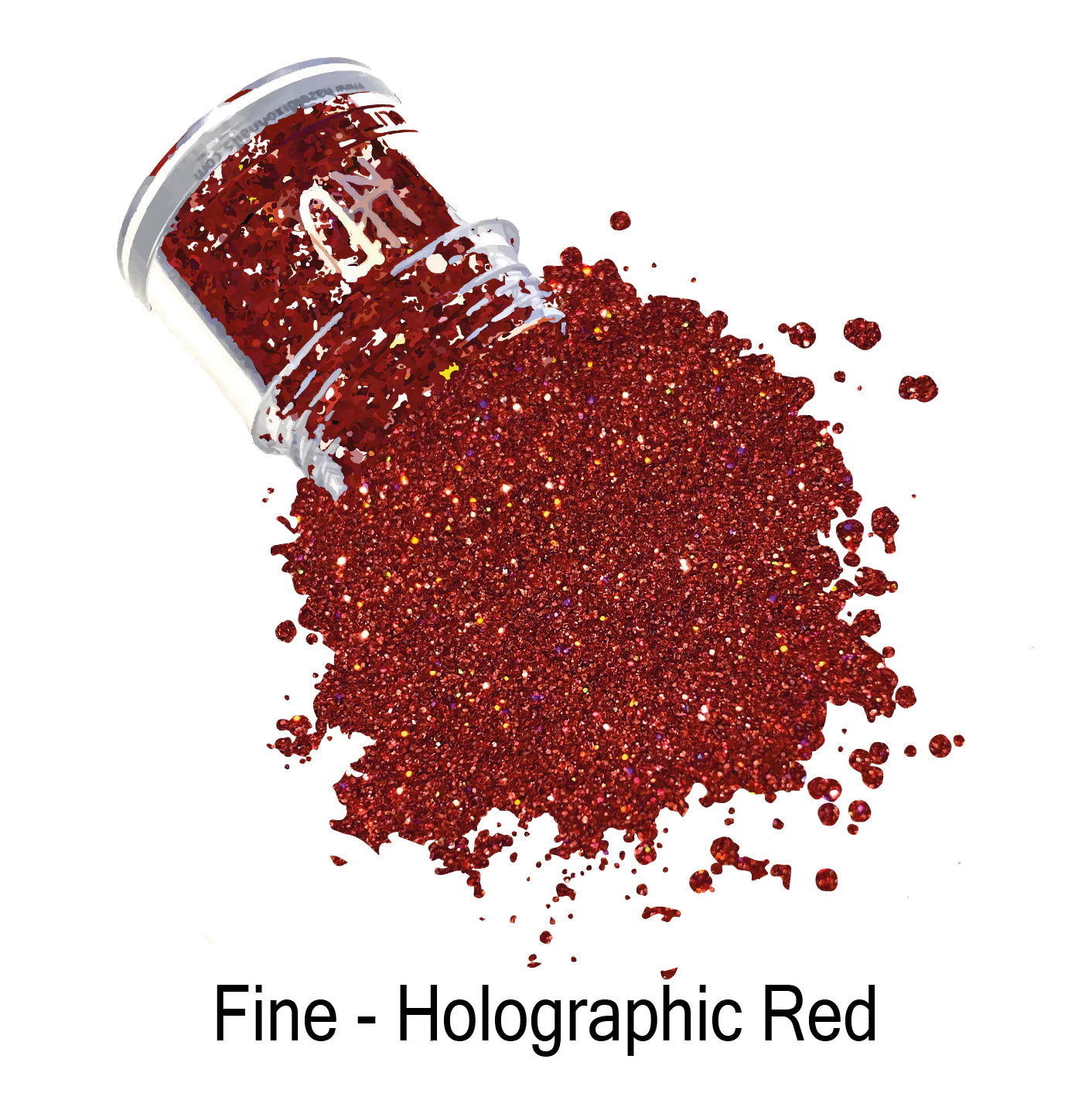 HD Glitter - Fine - Holo Red - Gel Essentialz
