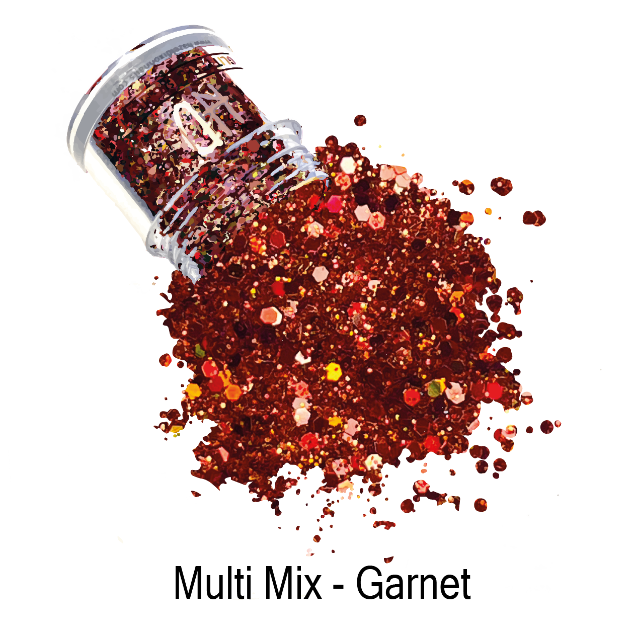 HD Glitter - Granate Multi Mix 