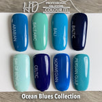 HD Colour It! Ocean Blues Collection (all 8 colors 15ml) - Gel Essentialz