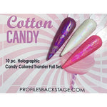 10Pc. Cotton Candy Transfer Foil Set - Gel Essentialz