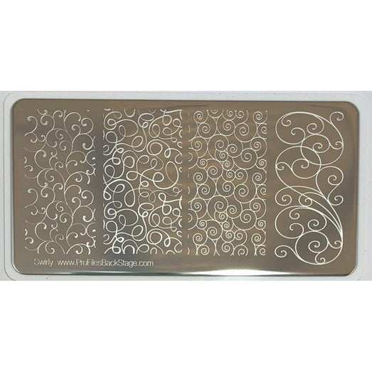 Stamping Plate Swirly - Gel Essentialz