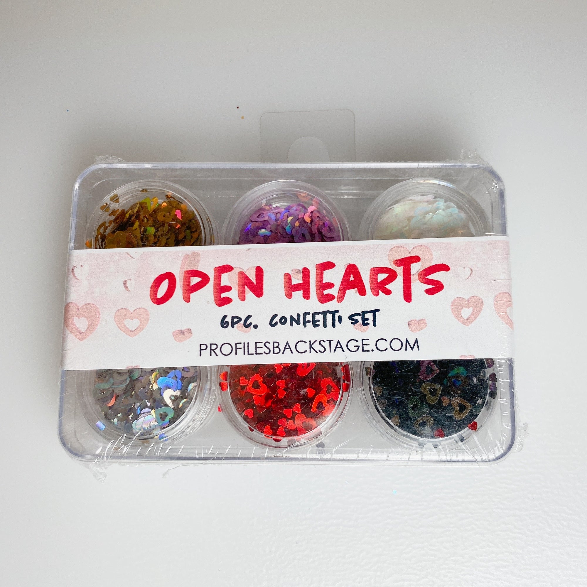 Open Hearts Confetti 6pc Set (D)