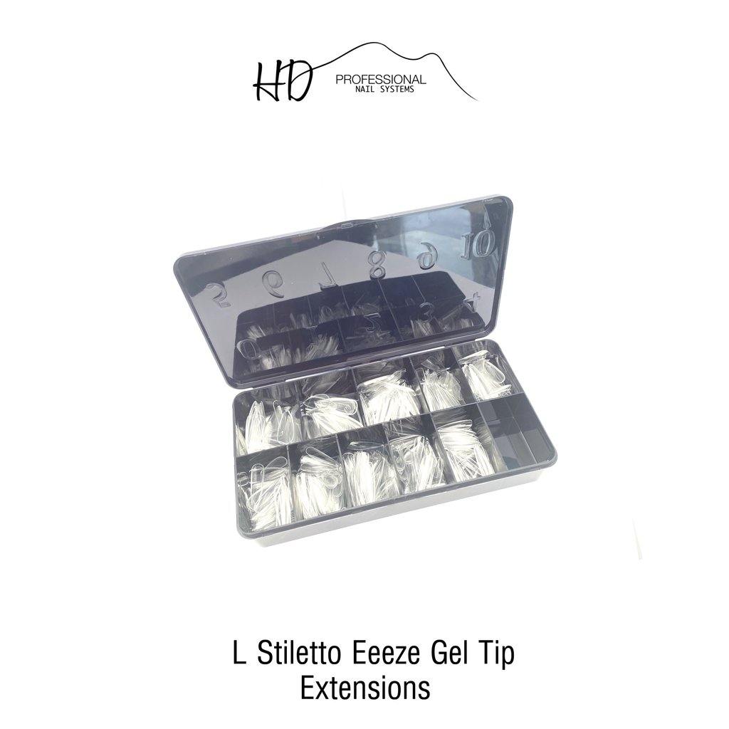 HD Eeeze Gel Nail Tips - Long Stiletto *NEW* - Gel Essentialz