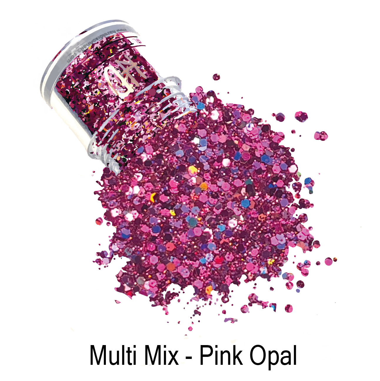 HD Glitter - Multi Mix Pink Opal