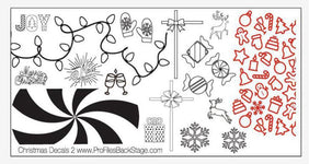 PF Stamping Plate Christmas Decals 2 - Gel Essentialz