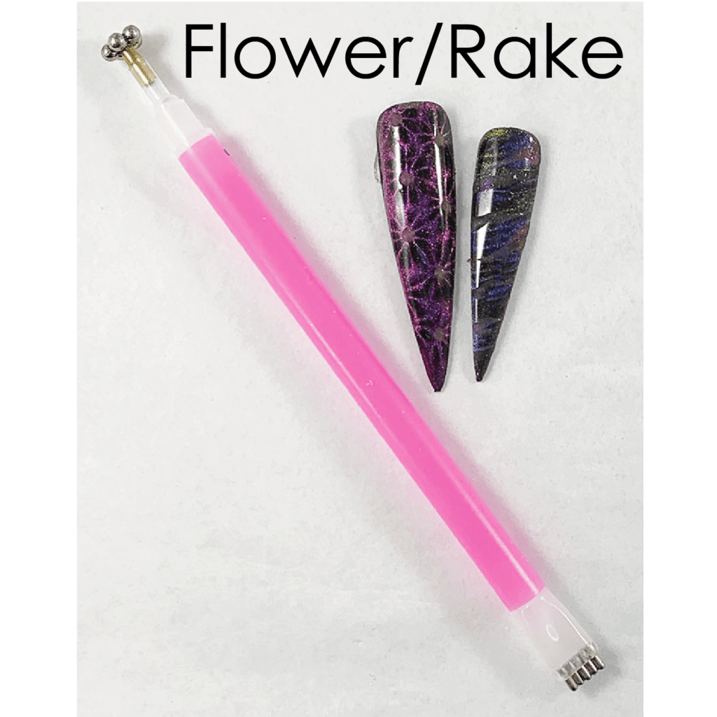 Cat's Eye Flower/Rake Magnet Pen