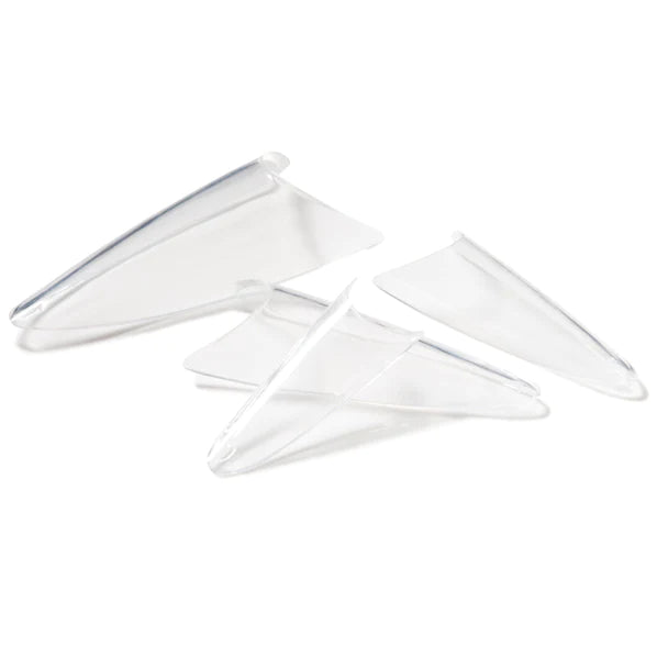 Clear Stiletto Tip Kit, includes 40 of each size #1-10, 400 count.