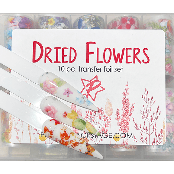 Dried Flowers - 10pc Transfer Foil Set