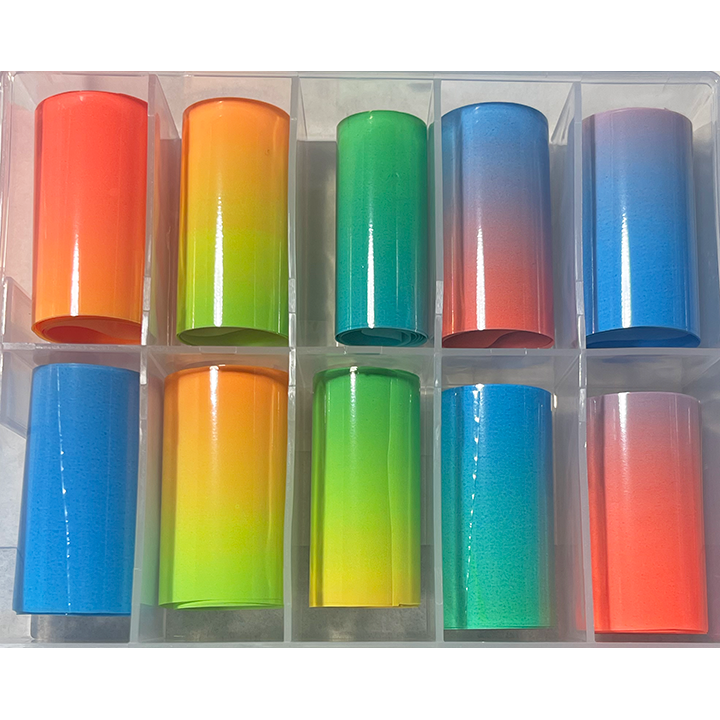 Fluorescent - 10pc Transfer Foil Set