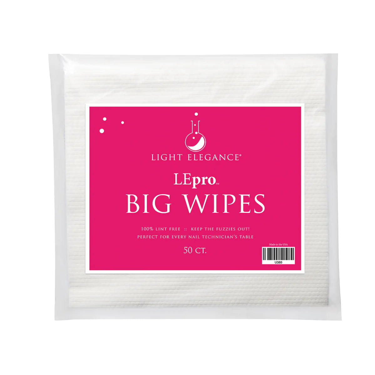 LEpro Big Wipes, Perfect for the Nail Technician's Table. 50 Count
