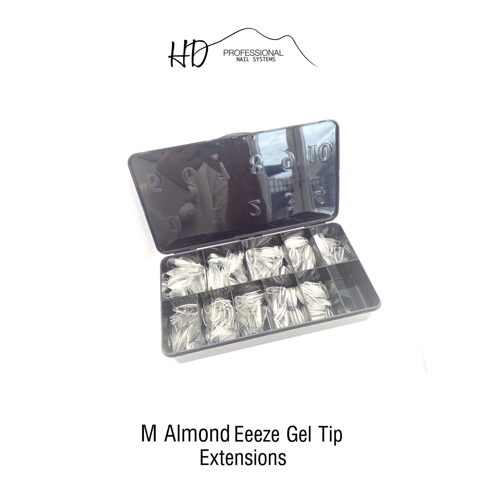 HD Eeeze Gel Nail Tips - Medium Almond *NEW* - Gel Essentialz