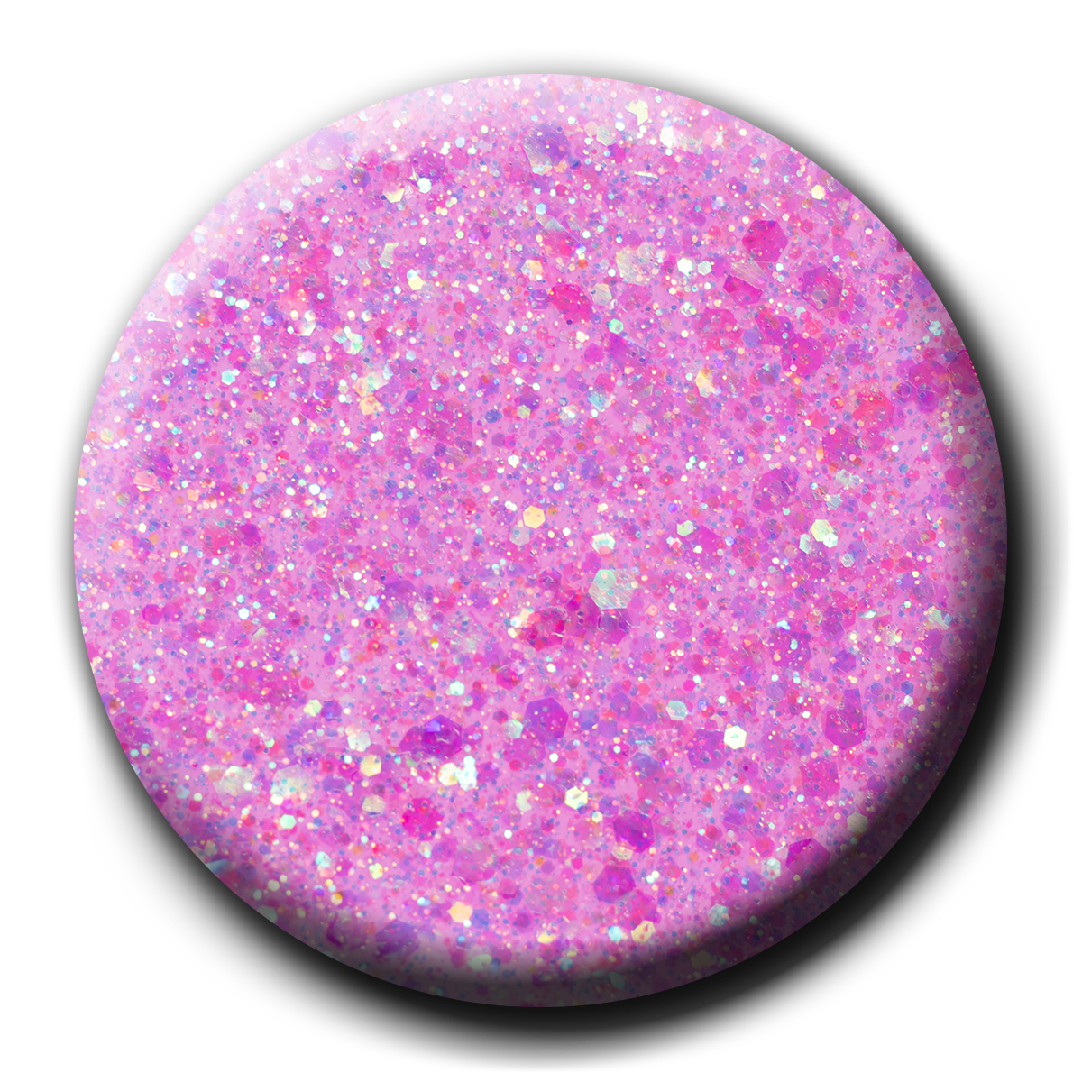 P+ Pixie Purple, Glitter Gel Polish, 15 ml