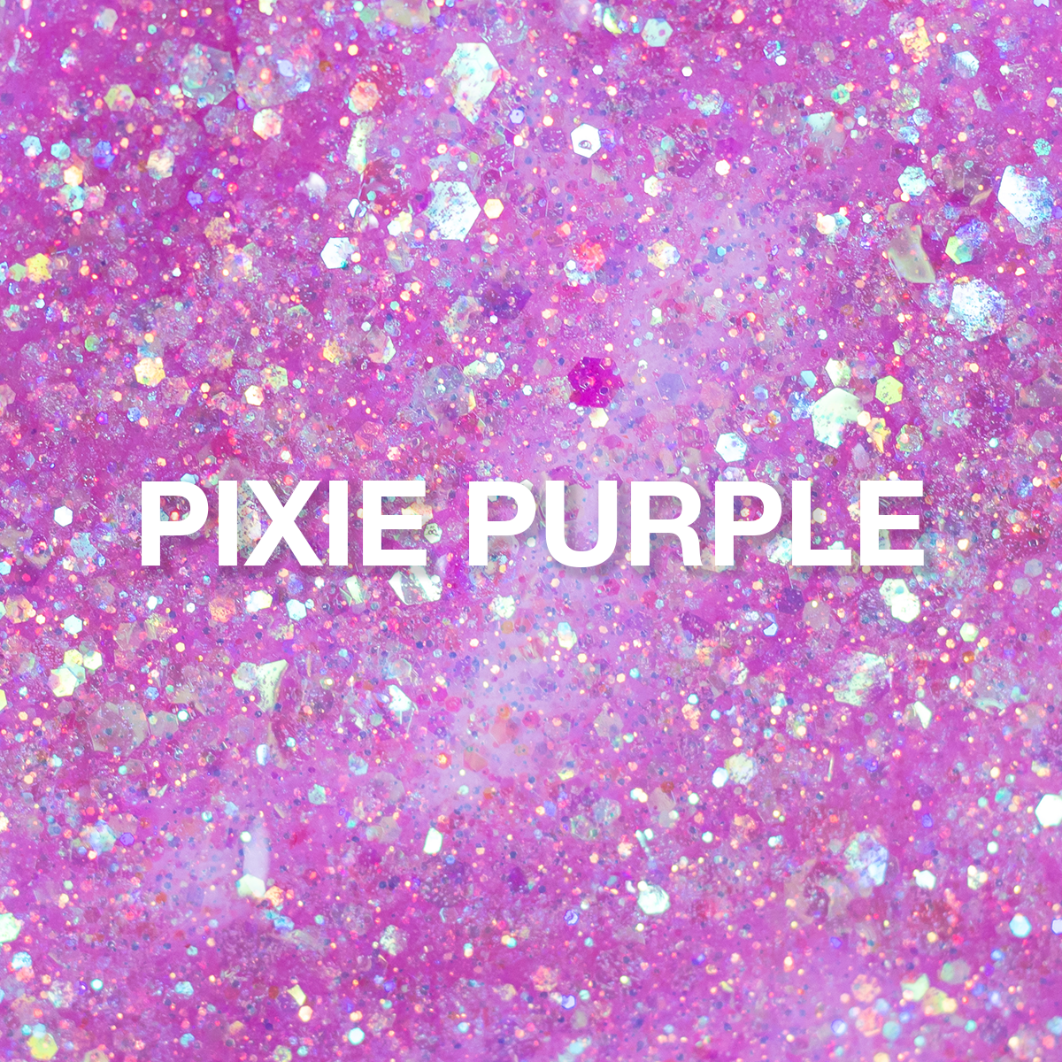 P+ Pixie Purple, Glitter Gel Polish, 15 ml