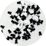 Black & White Skull Confetti - Gel Essentialz