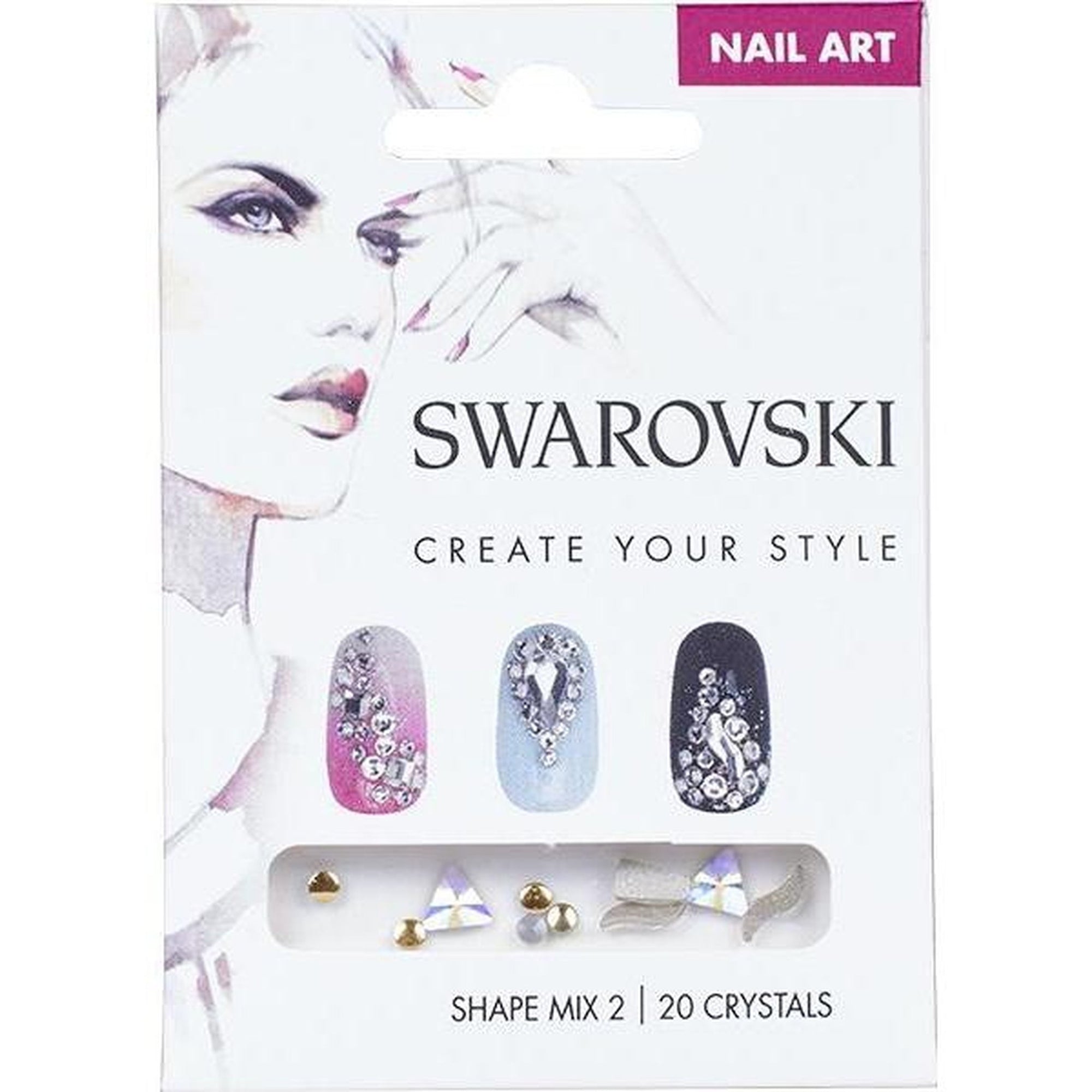Create Your Style With Swarovski Crystals Nail Art